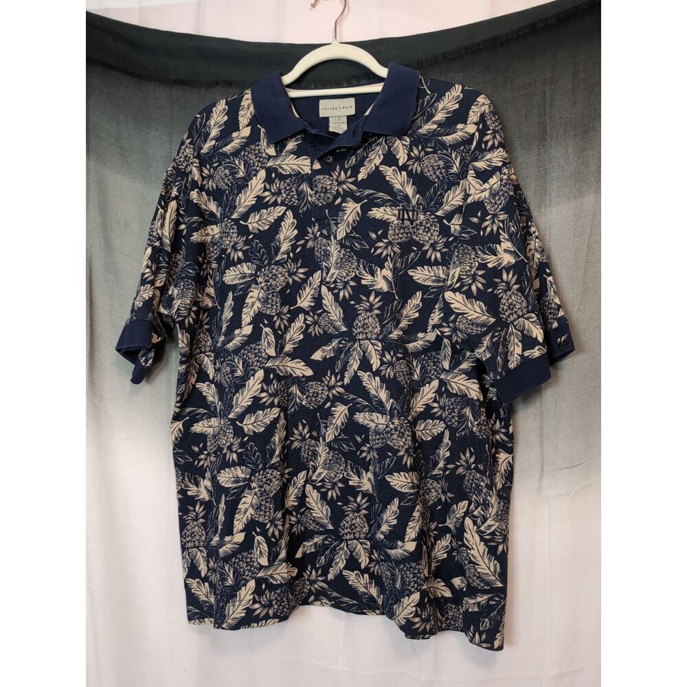 Notre Dame Cutter & Buck Men's Polo Shirt Pineapple Size Large (368)